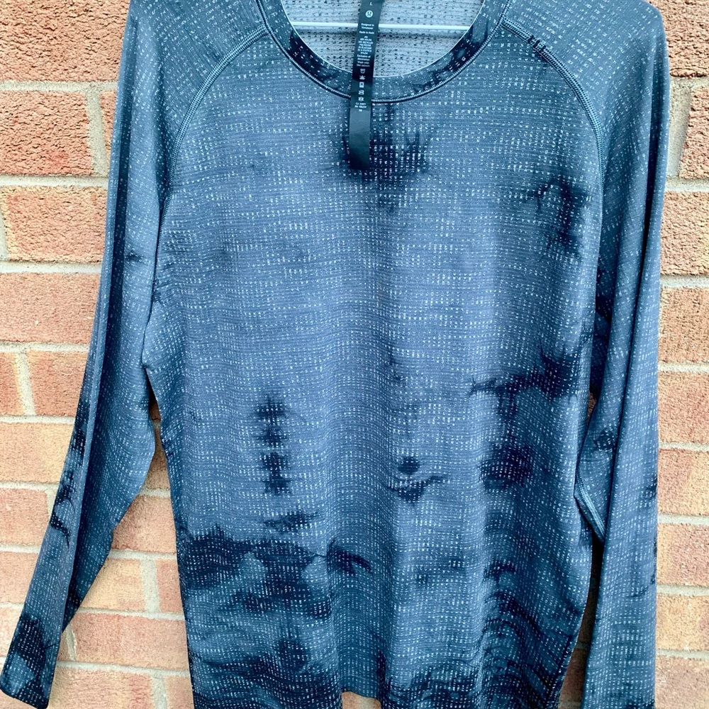 Lululemon Men’s Metal Vent Tech 2.0 Long Sleeve Top technical black/grey L NWOT - Picture 3 of 8